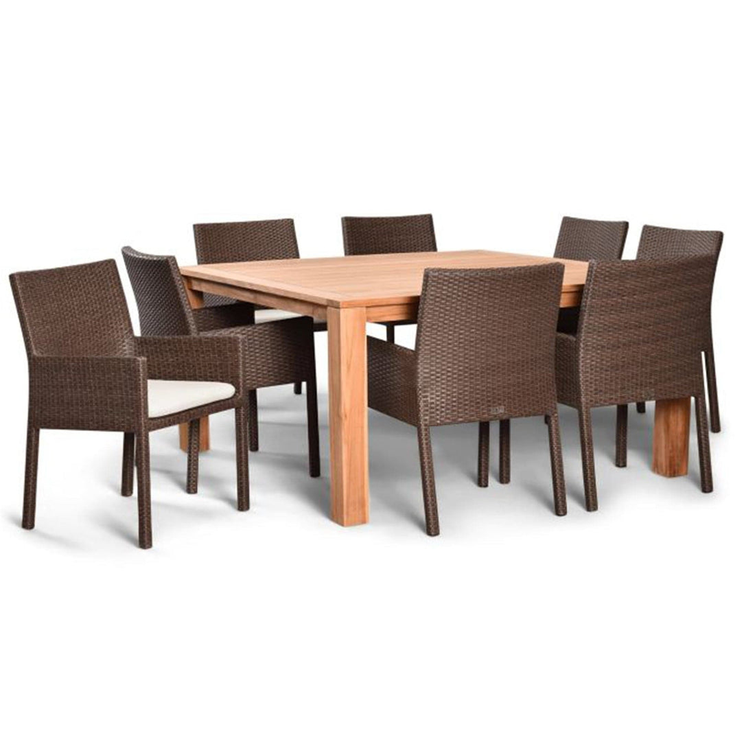 Arden Teak 9 Piece Square Dining Set