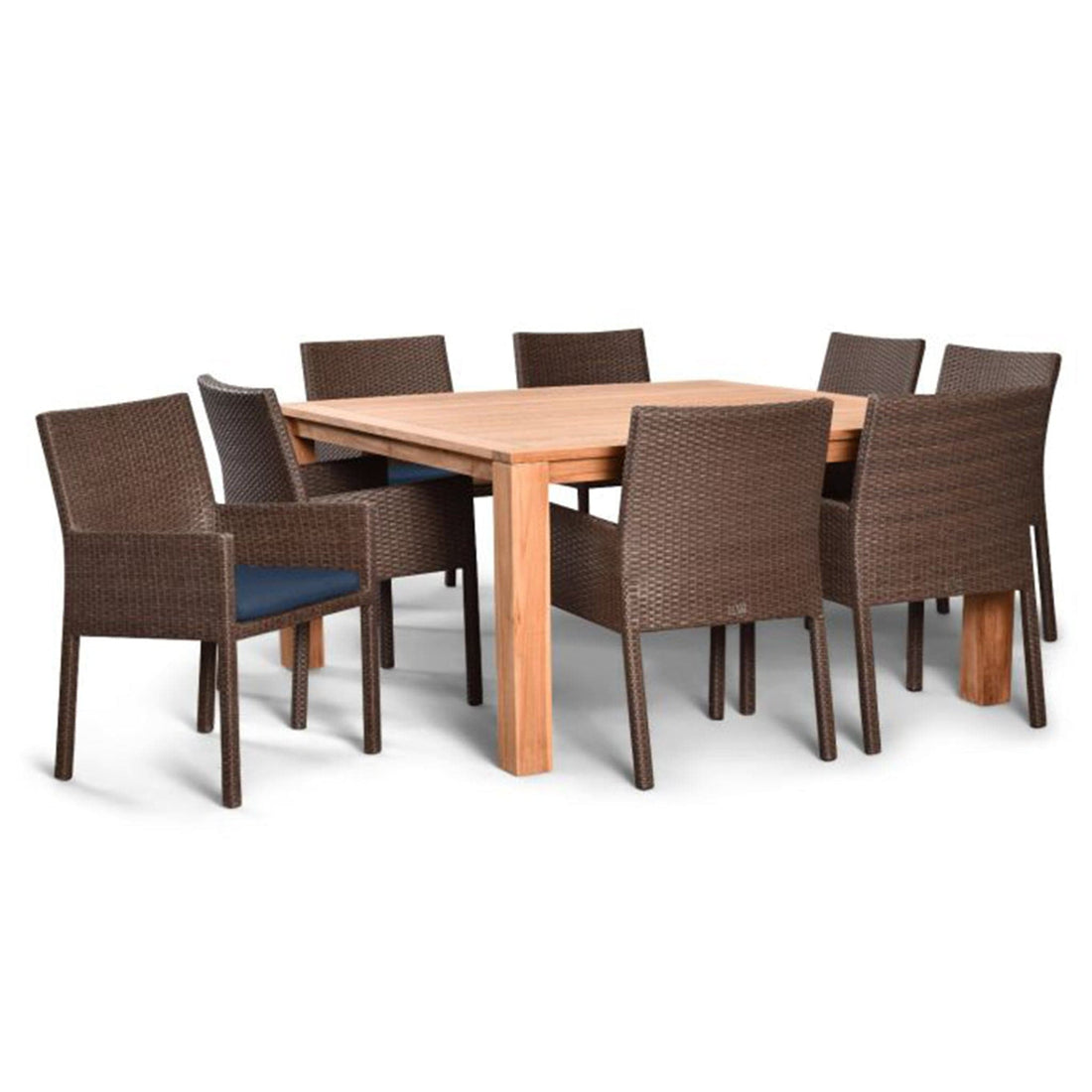 Arden Teak 9 Piece Square Dining Set