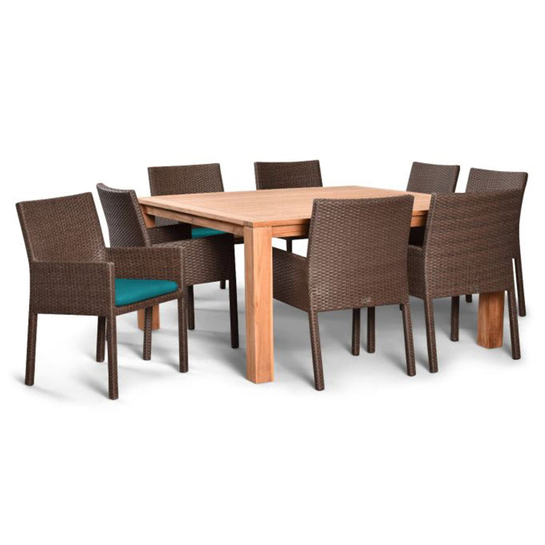 Arden Teak 9 Piece Square Dining Set