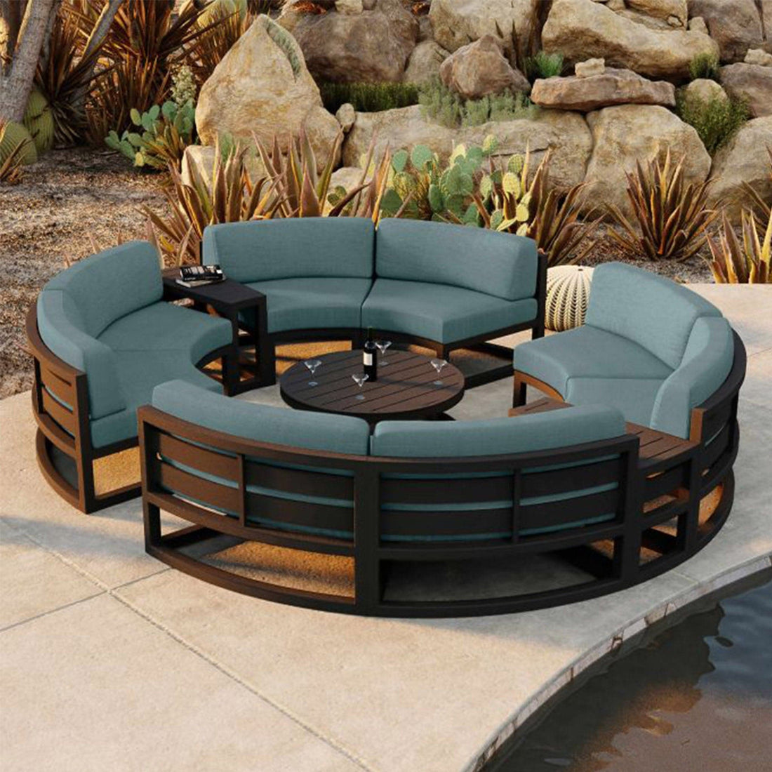 Avion 7 Piece Curve Sectional Set