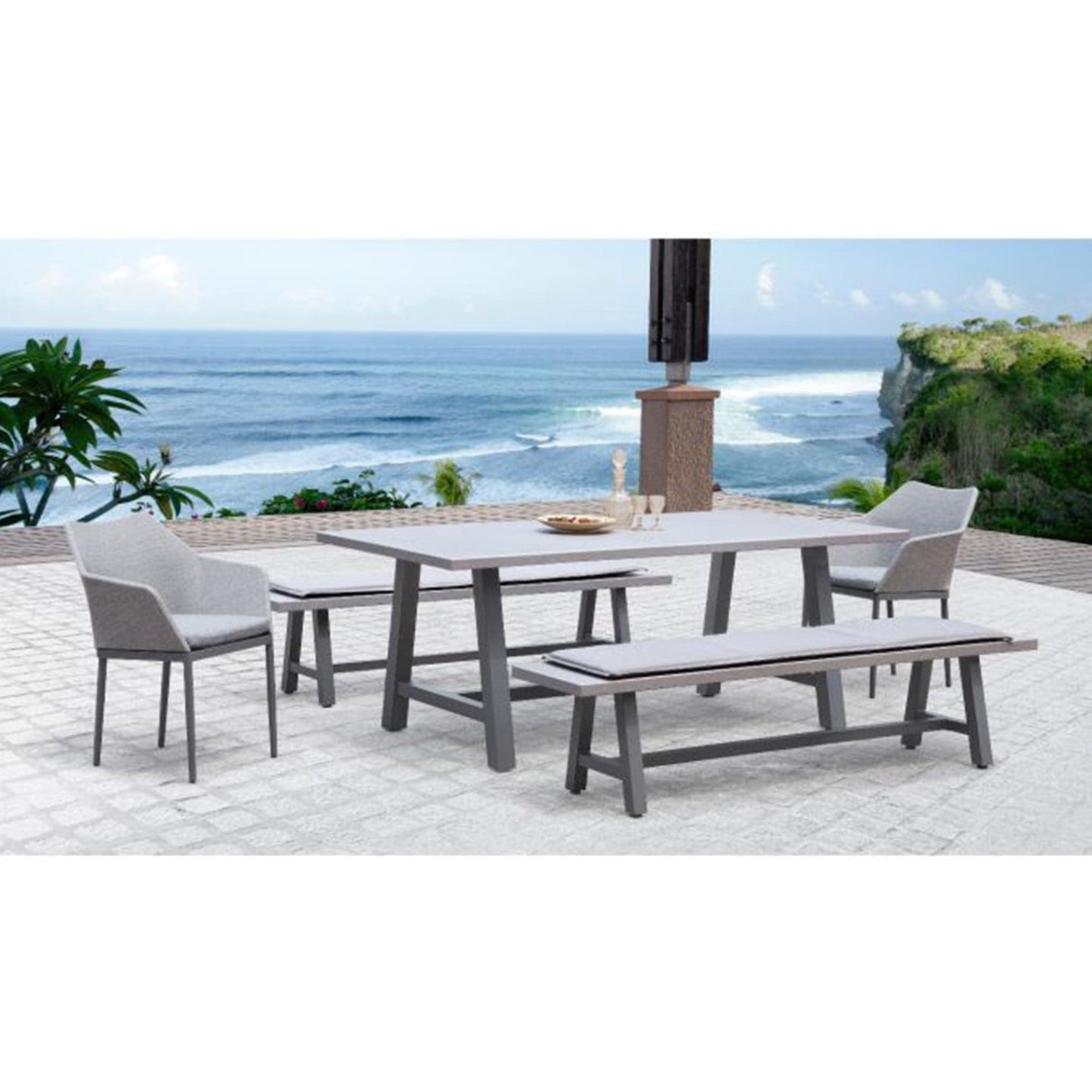 Commons Tailor 5 Piece Bench Dining Set