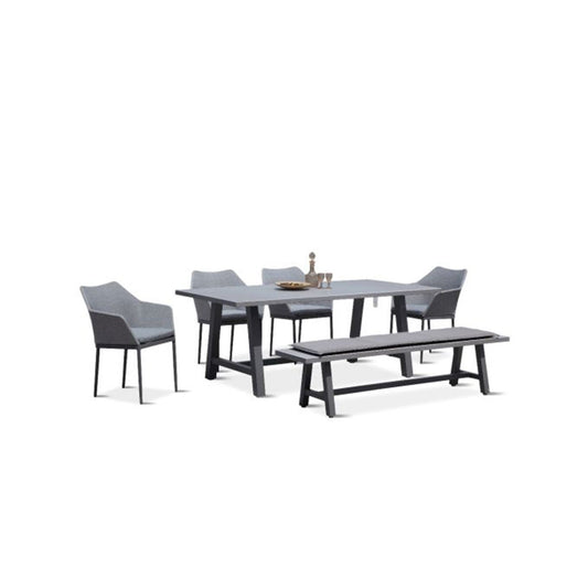 Commons Tailor 6 Piece Bench Dining Set