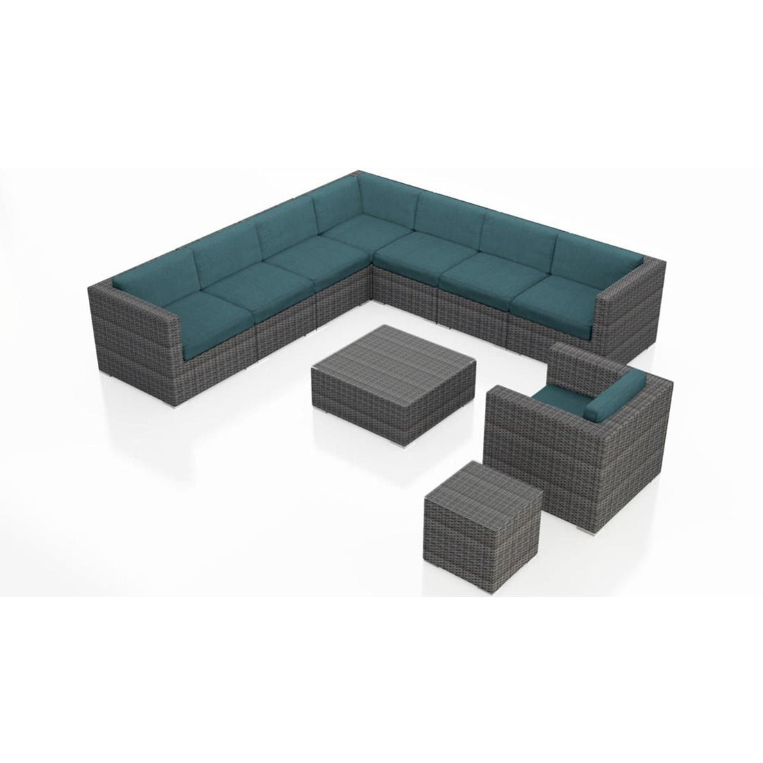 District 10 Piece Club Chair Sectional Set