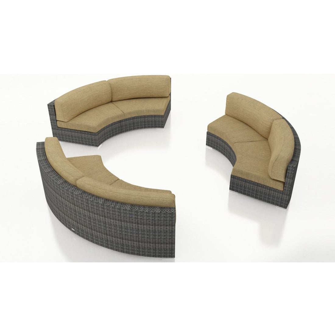 District 3 Piece Curve Sectional Set