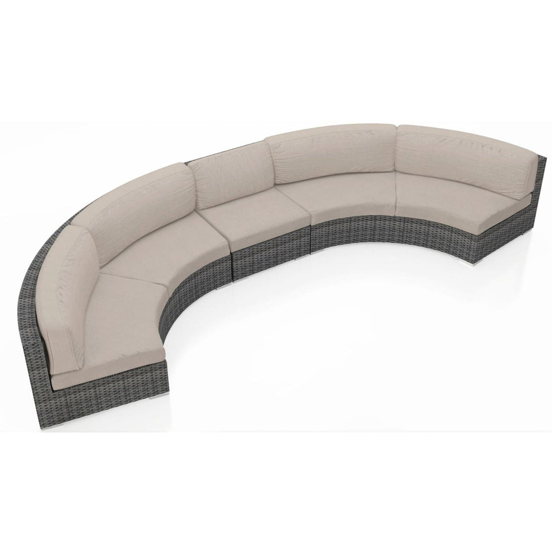 District 3 Piece Extended Curve Sectional Set