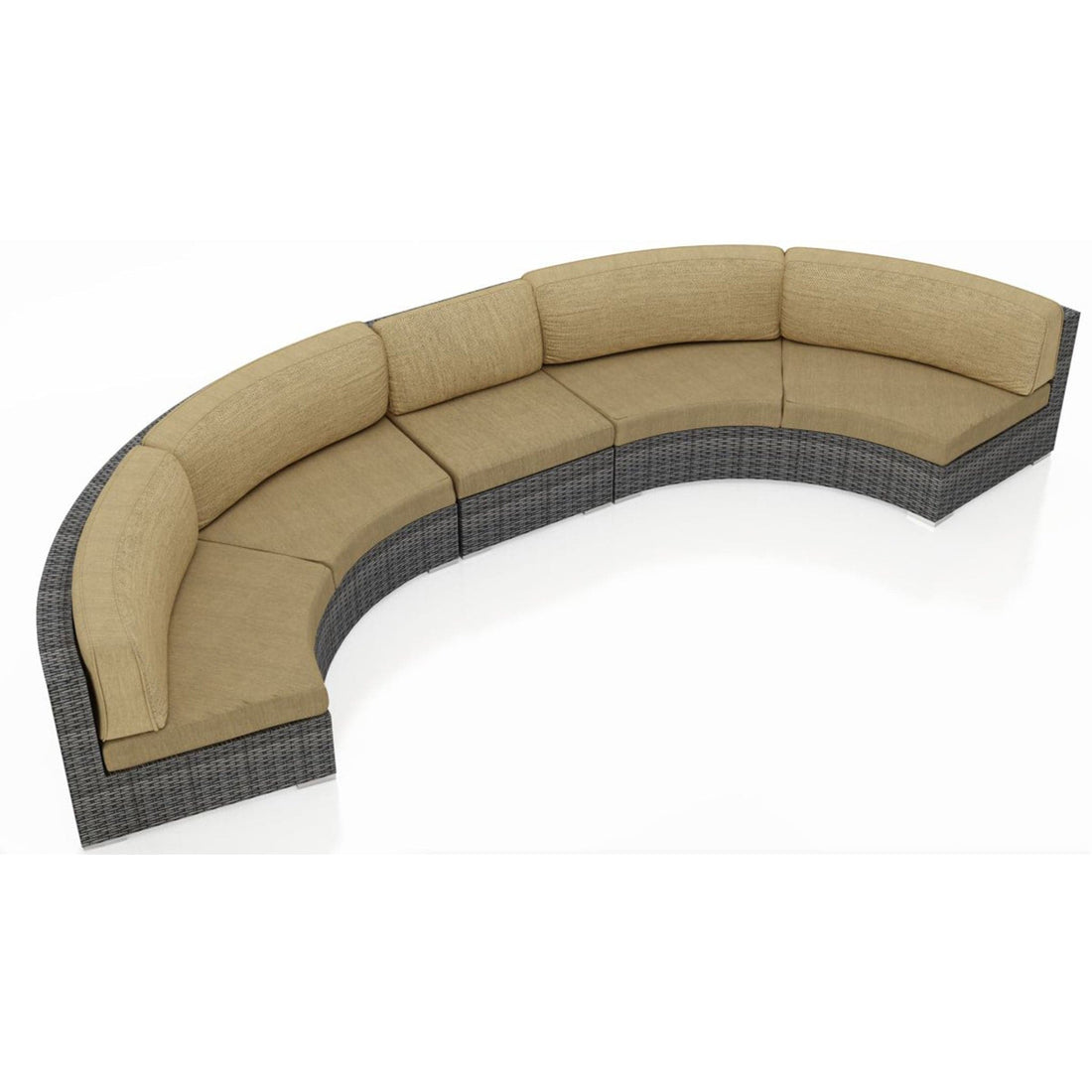 District 3 Piece Extended Curve Sectional Set