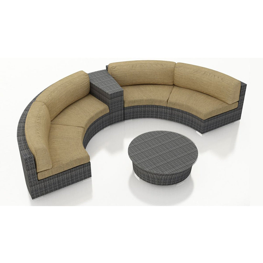 District 4 Piece Curve Sectional Set