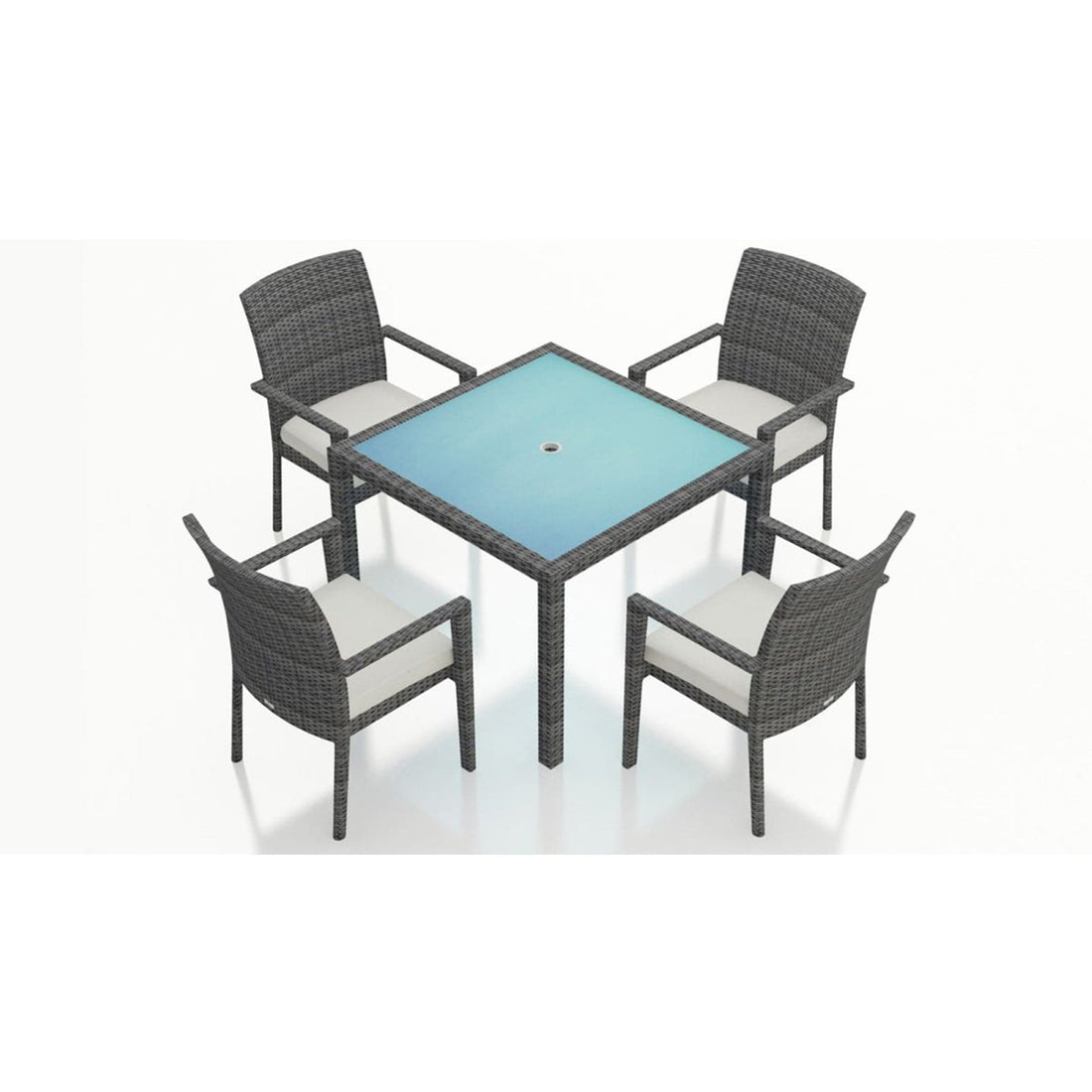 District 5 Piece Arm Square Dining Set