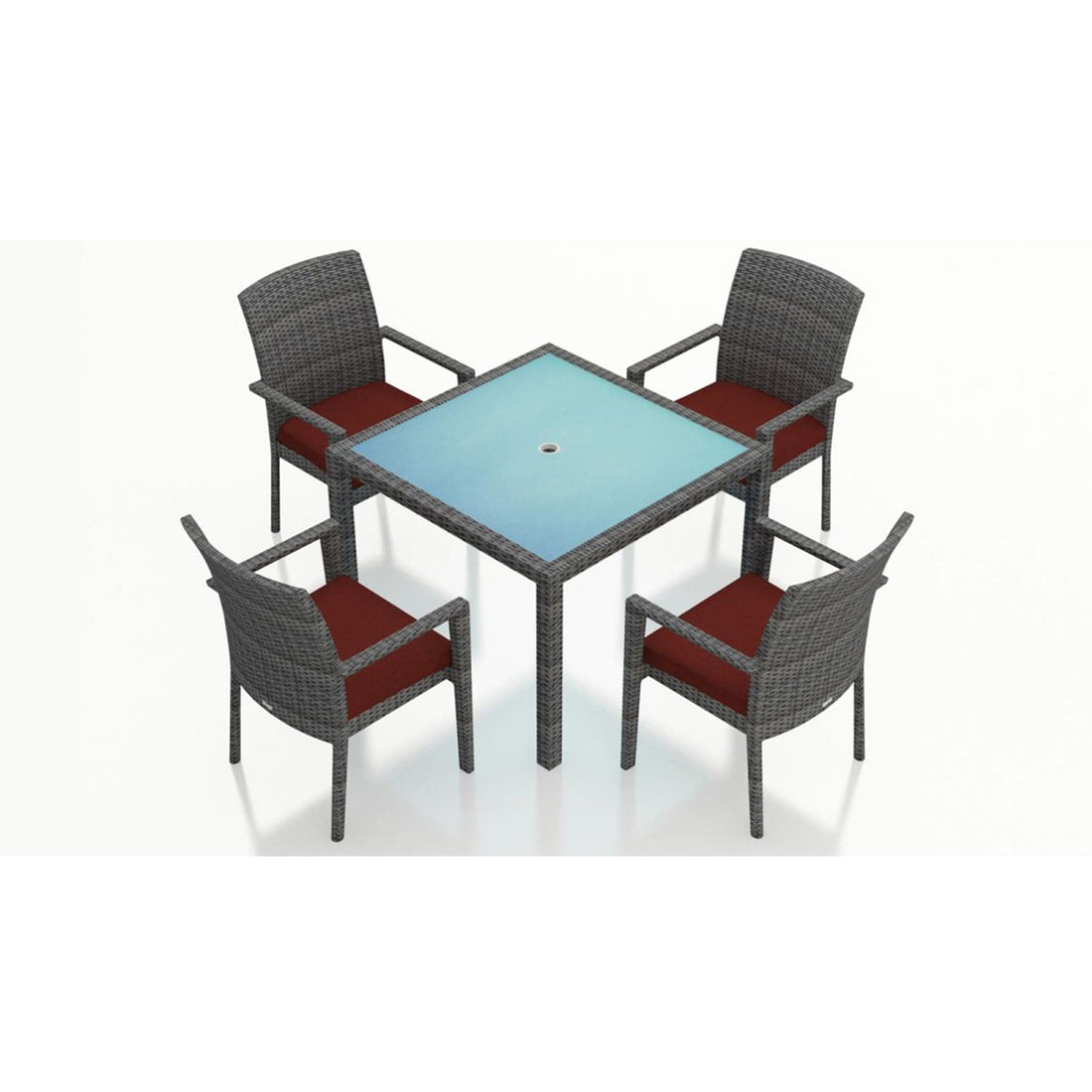 District 5 Piece Arm Square Dining Set