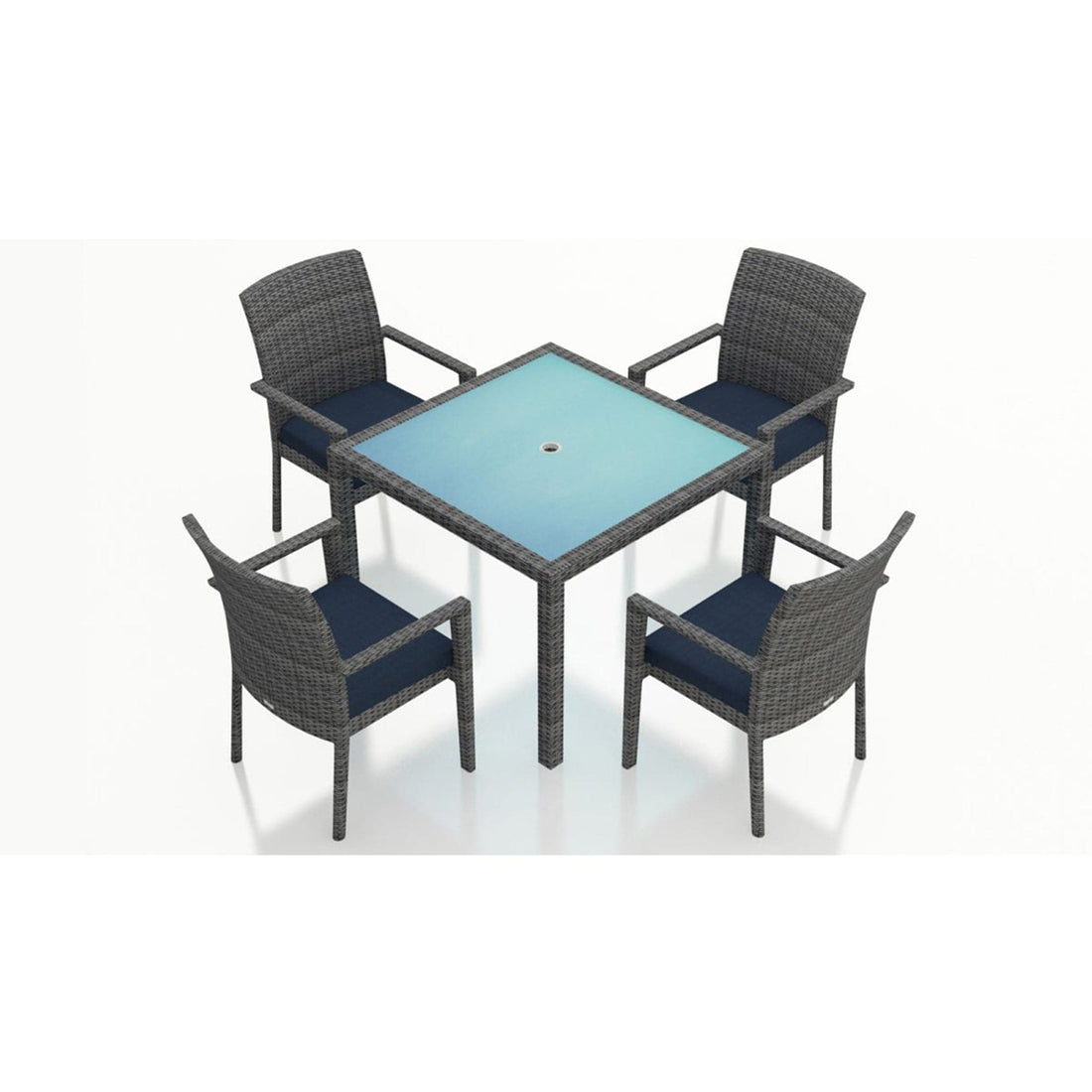 District 5 Piece Arm Square Dining Set