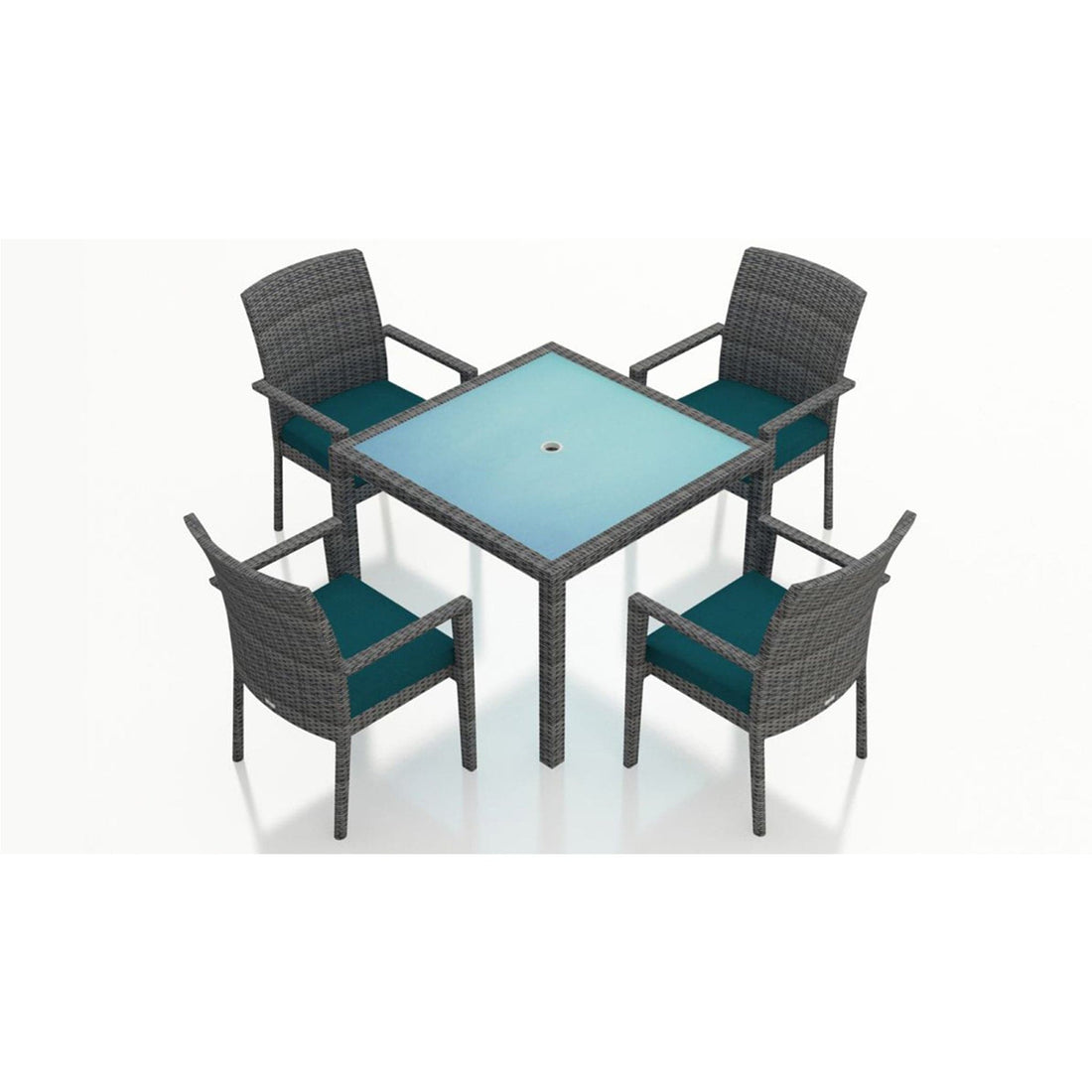 District 5 Piece Arm Square Dining Set