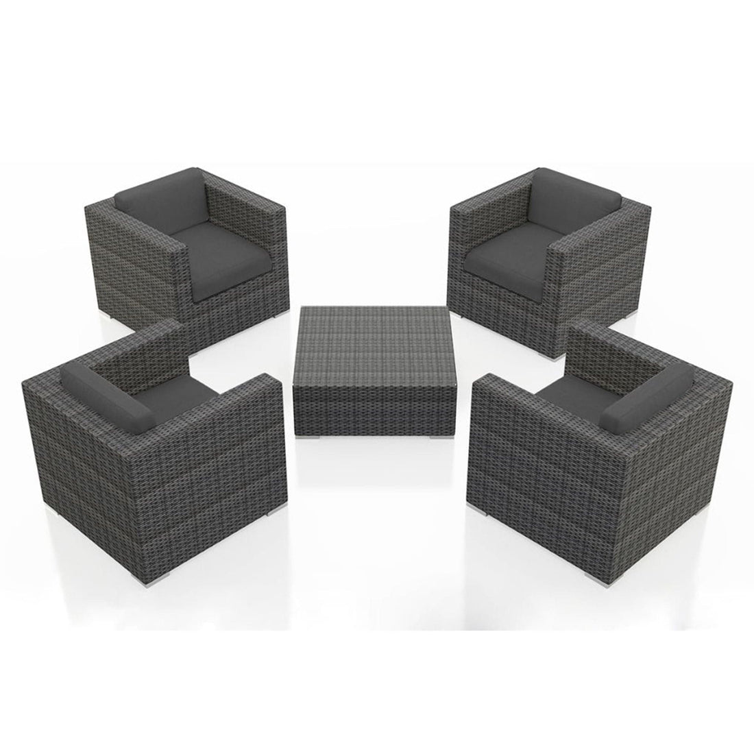 District 5 Piece 4-Seat Club Chair Set