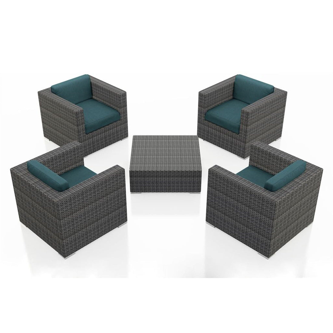 District 5 Piece 4-Seat Club Chair Set