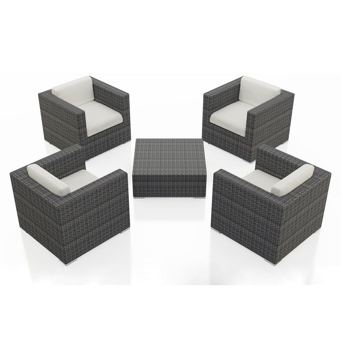 District 5 Piece 4-Seat Club Chair Set