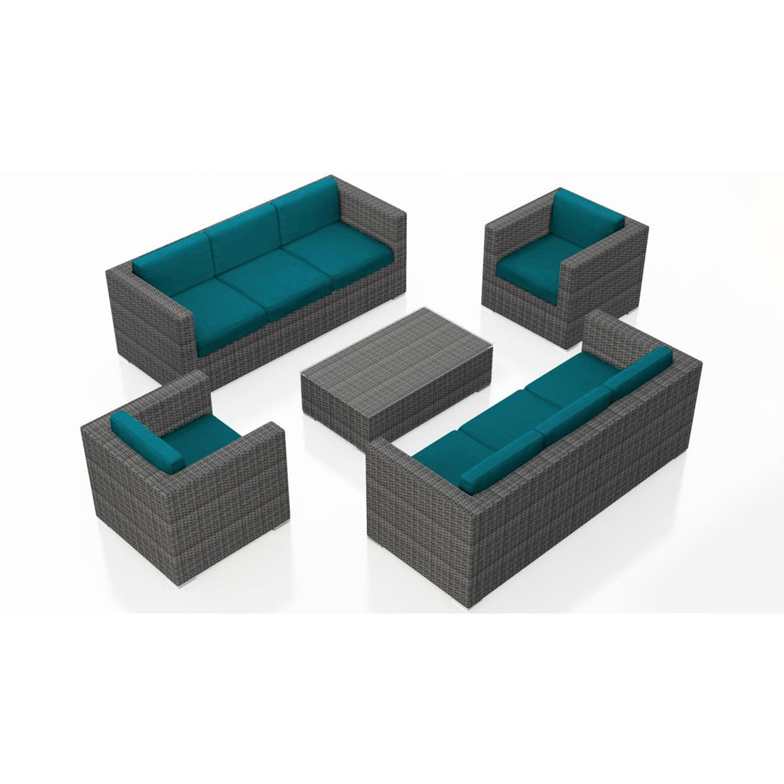 District 5 Piece Double Sofa Set