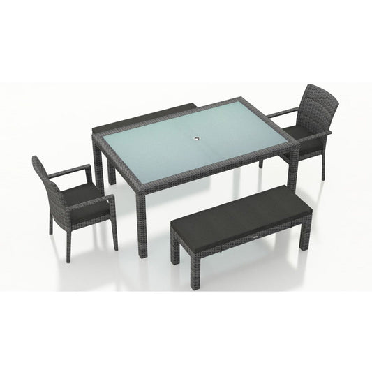  District 5 Piece 6-Seat Bench Dining Set 