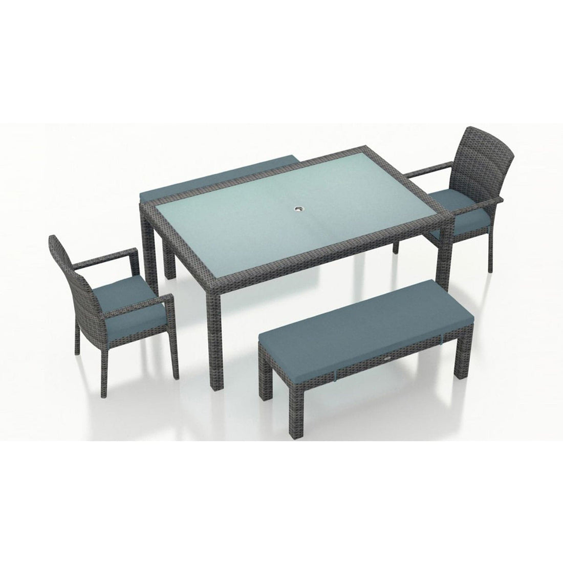 District 5 Piece 6-Seat Bench Dining Set