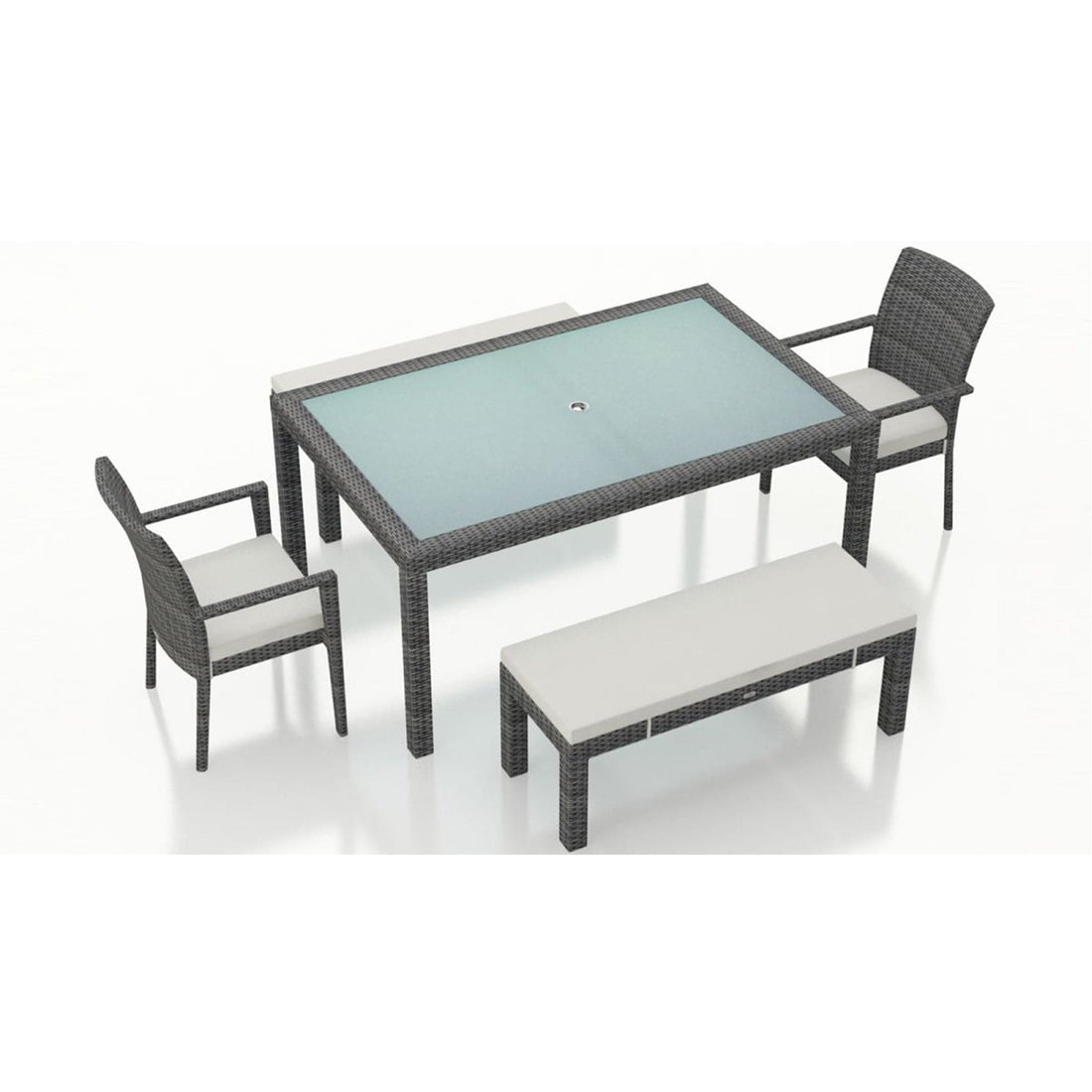 District 5 Piece 6-Seat Bench Dining Set