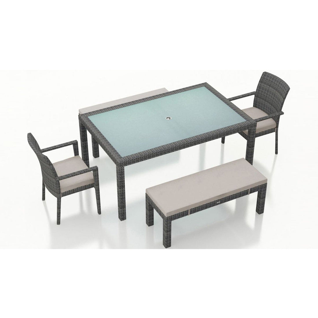 District 5 Piece 6-Seat Bench Dining Set