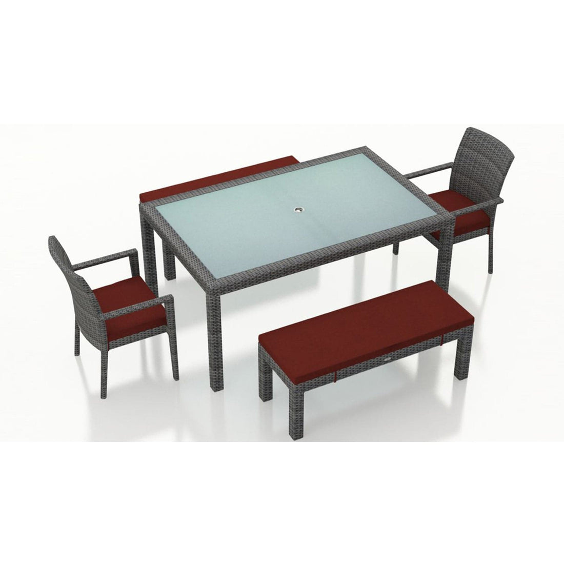 District 5 Piece 6-Seat Bench Dining Set