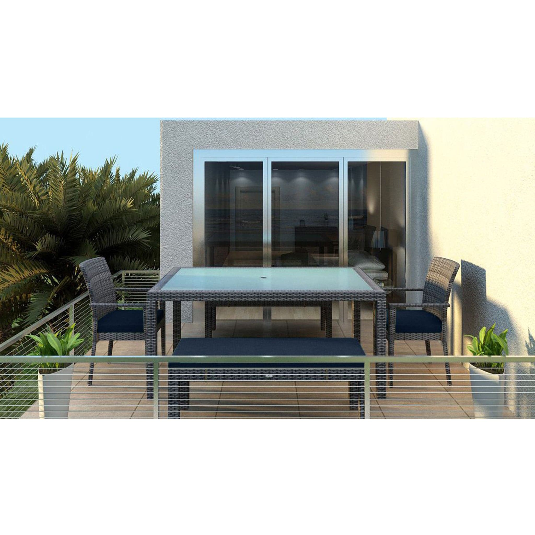 District 5 Piece 6-Seat Bench Dining Set