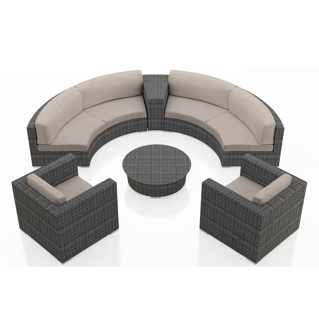 District 6 Piece Curve Sectional Set