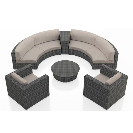  District 6 Piece Curve Sectional Set 