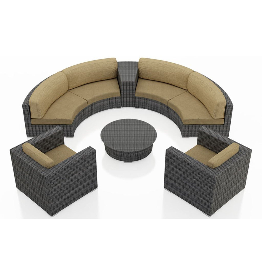 District 6 Piece Curve Sectional Set