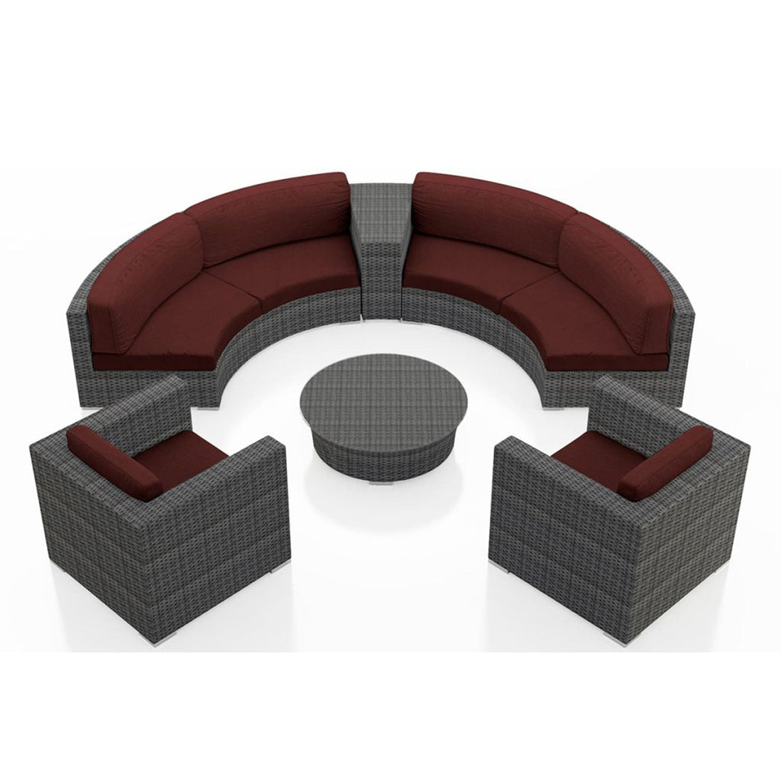 District 6 Piece Curve Sectional Set