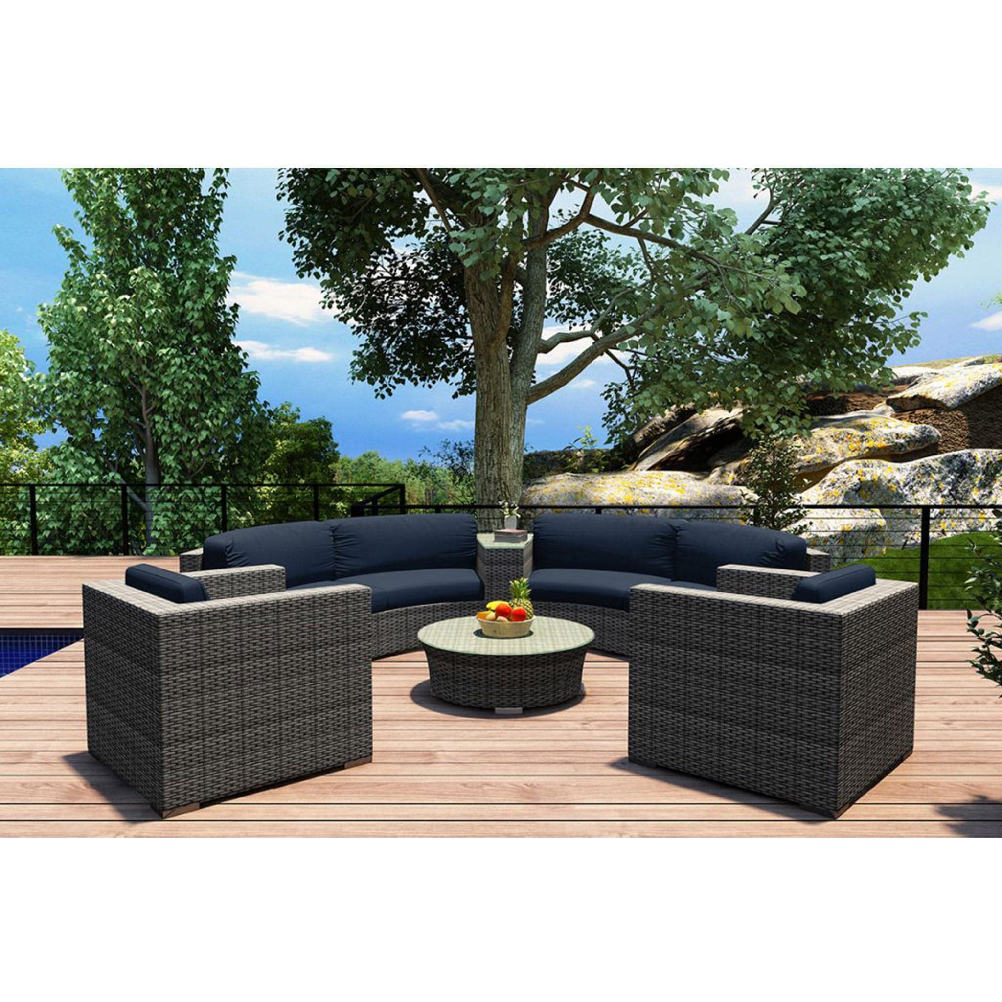 District 6 Piece Curve Sectional Set