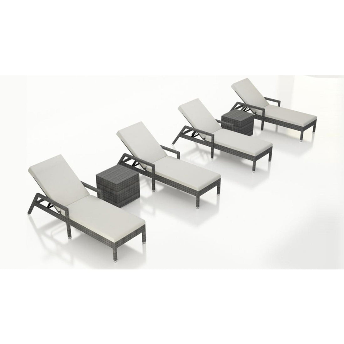 District 6 Piece Reclining Chaise Lounge Set