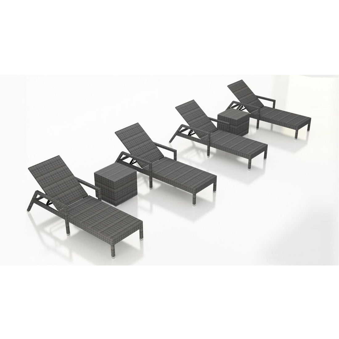 District 6 Piece Reclining Chaise Lounge Set