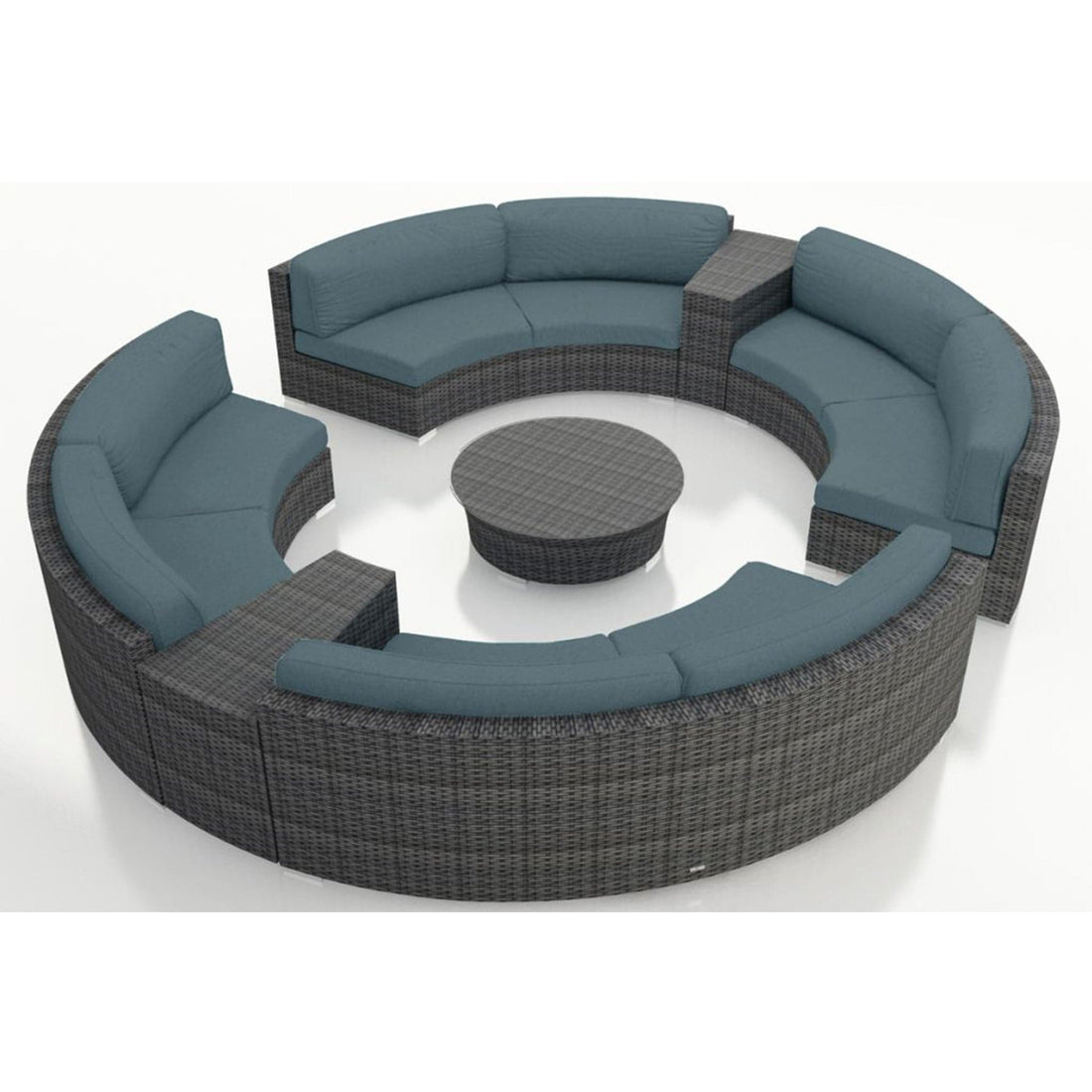 District 7 Piece Curve Sectional Set