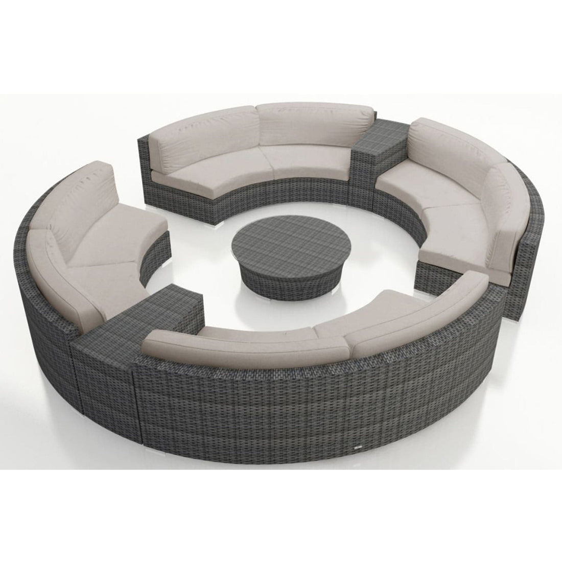 District 7 Piece Curve Sectional Set