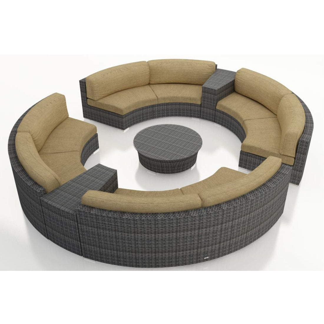 District 7 Piece Curve Sectional Set