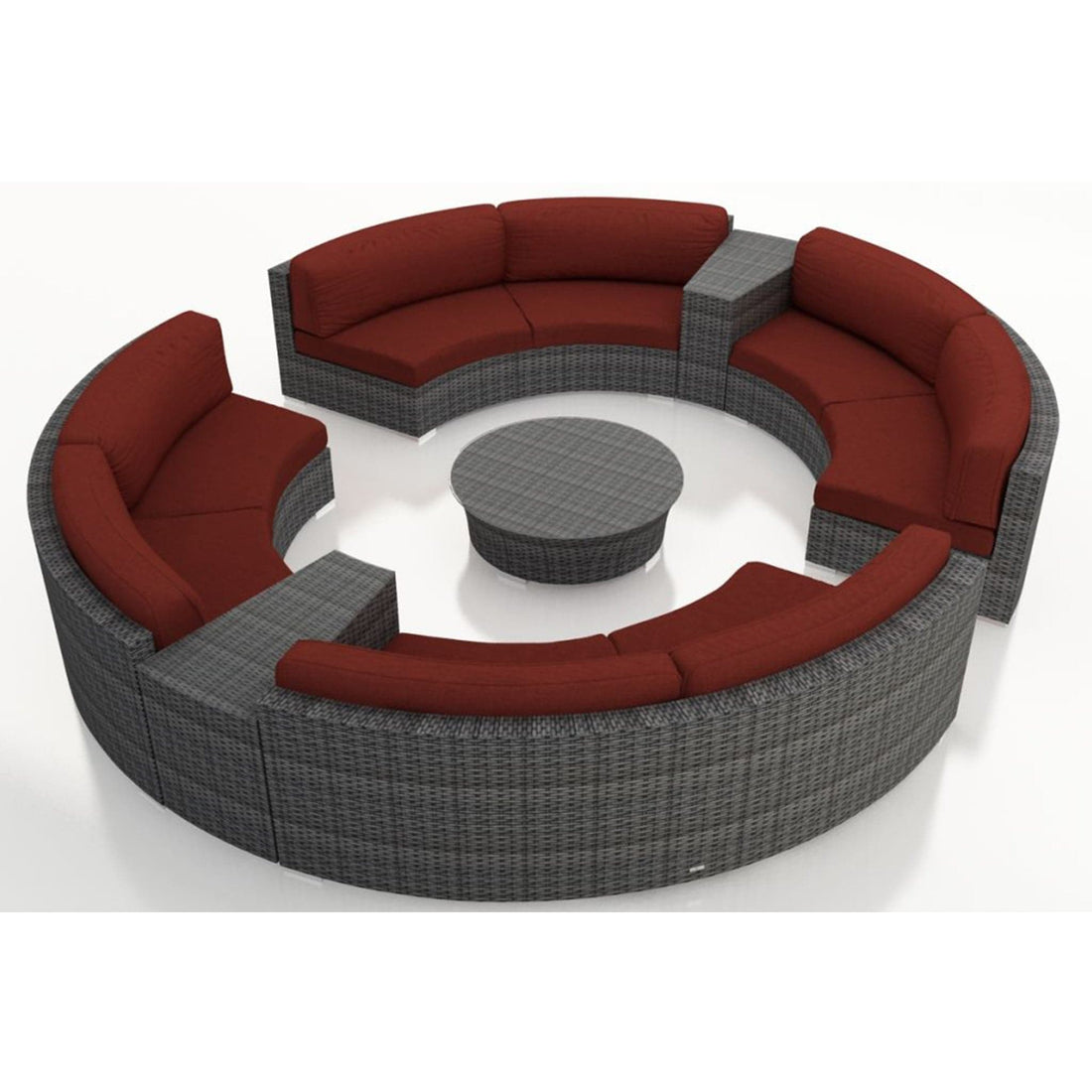 District 7 Piece Curve Sectional Set