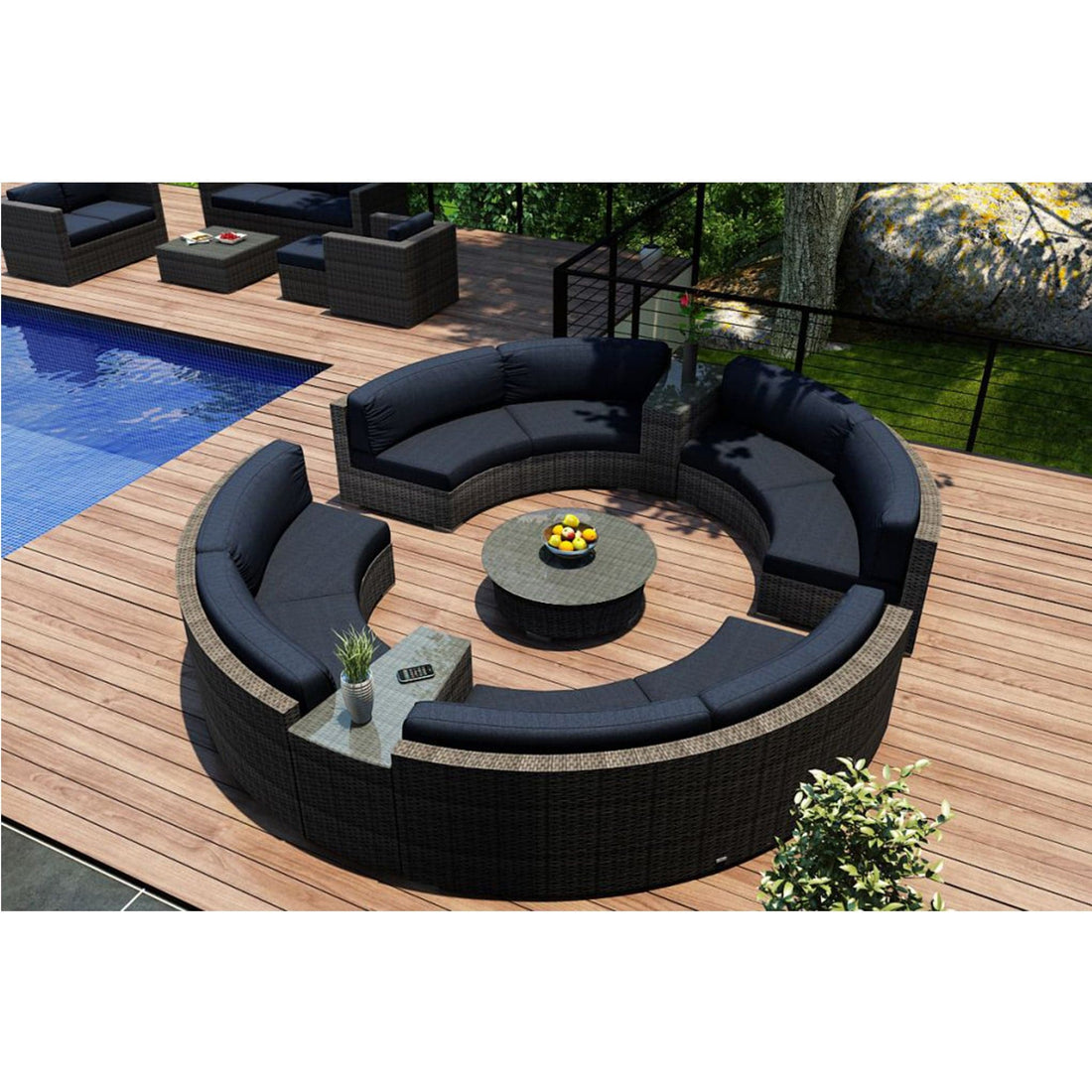 District 7 Piece Curve Sectional Set