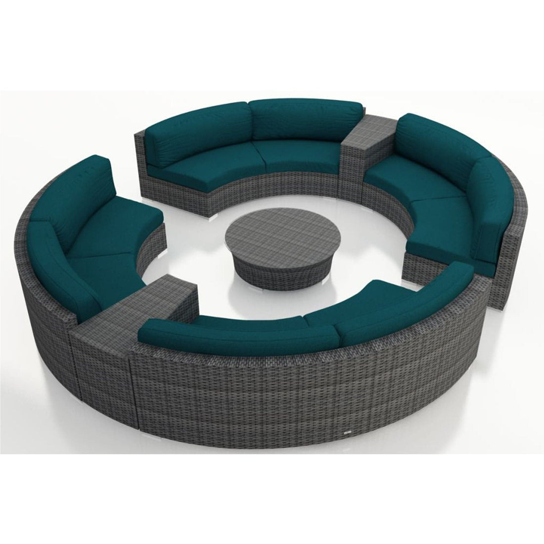 District 7 Piece Curve Sectional Set