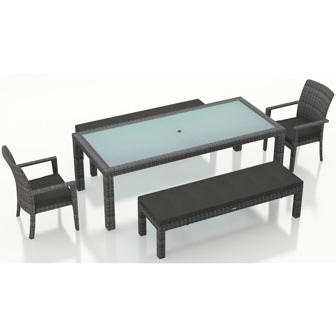 District 5 Piece 8-Seat Bench Dining Set