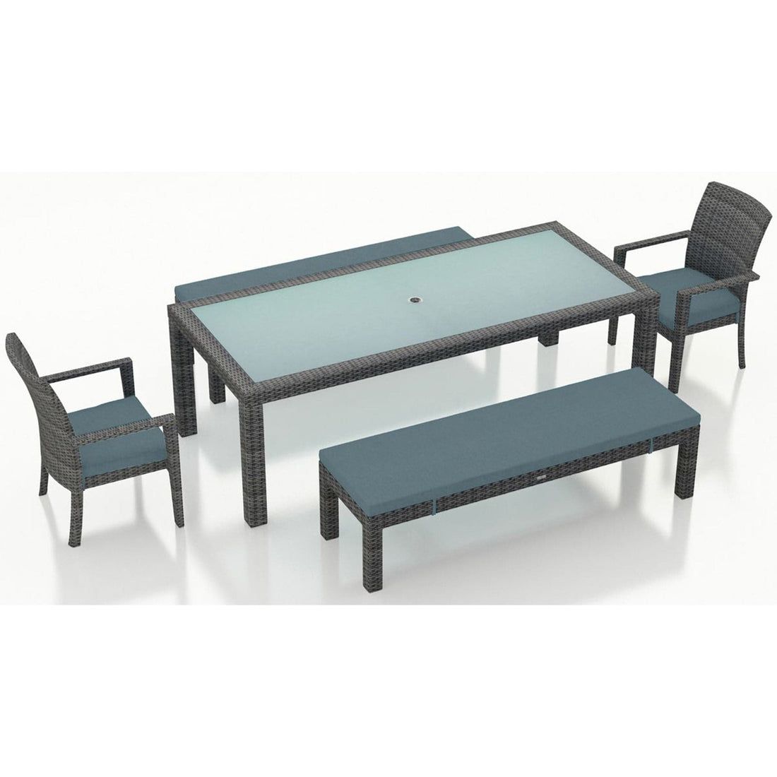 District 5 Piece 8-Seat Bench Dining Set