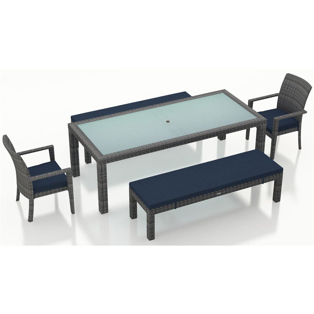 District 5 Piece 8-Seat Bench Dining Set