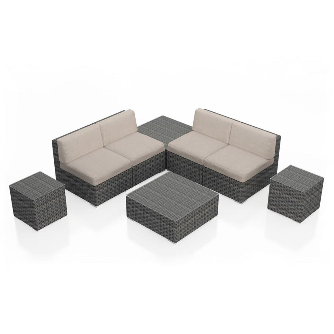 District 8 Piece 4-Seat Sectional Set