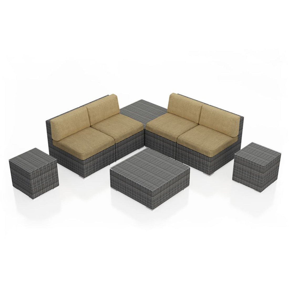 District 8 Piece 4-Seat Sectional Set