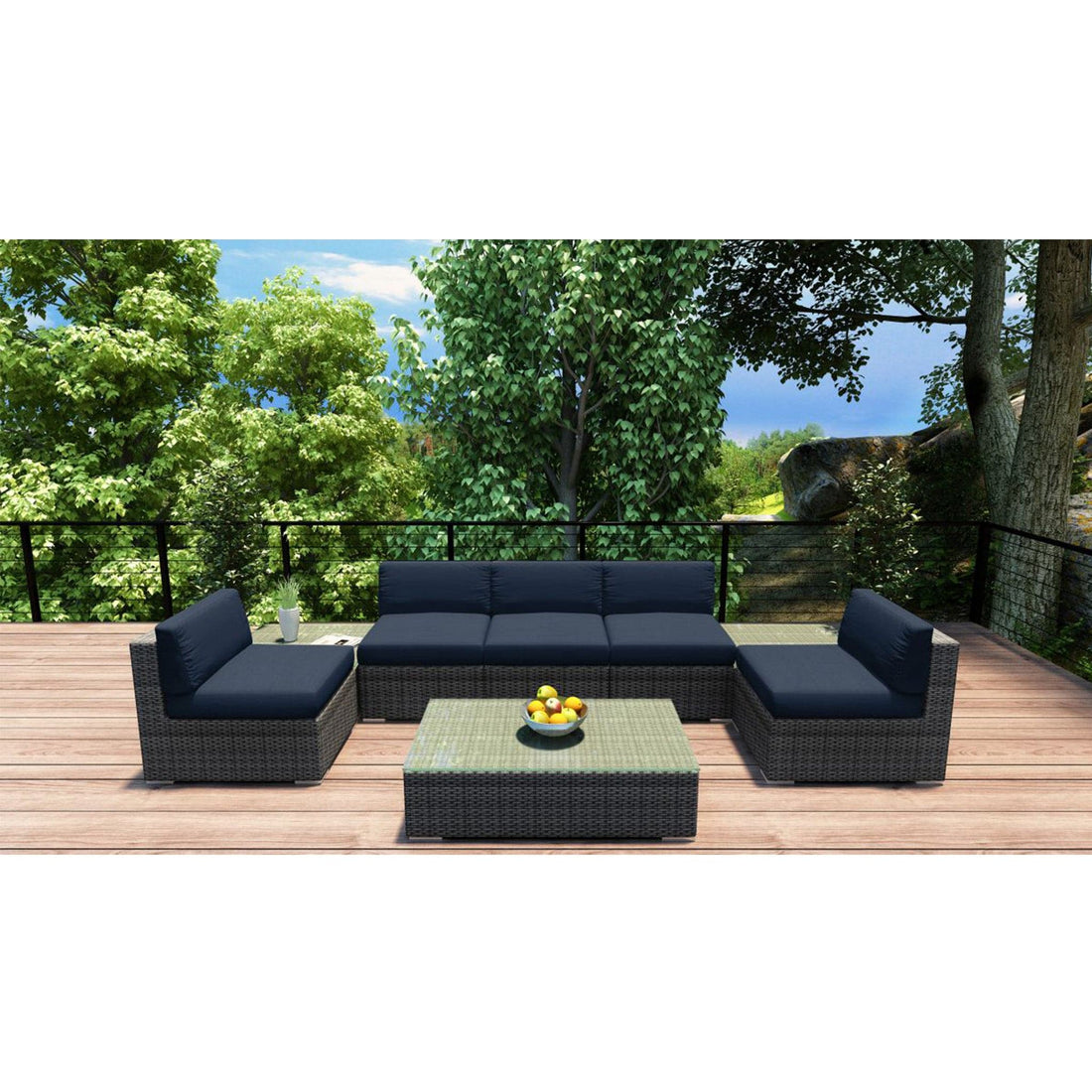 District 8 Piece 5-Seat Sectional Set