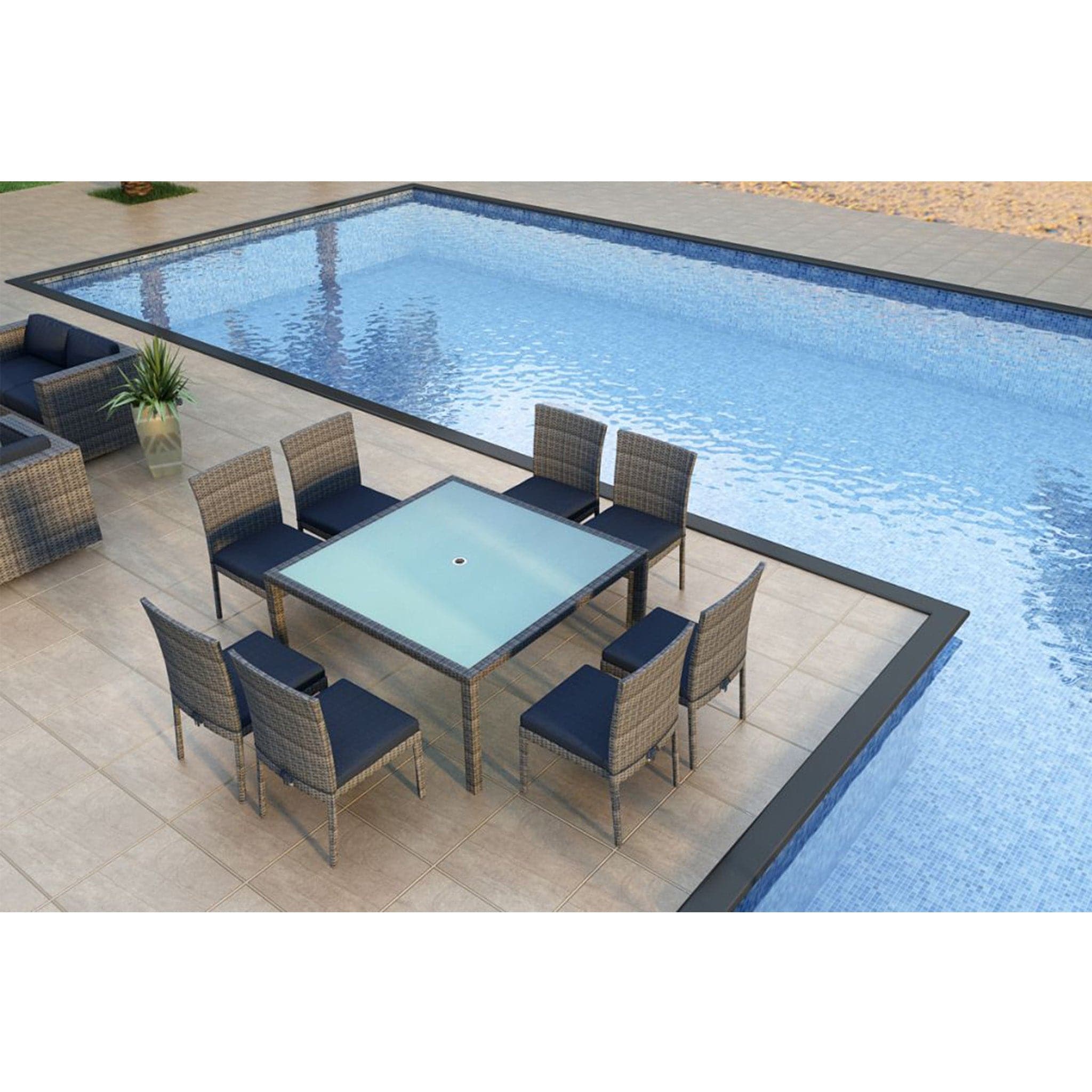 District 9 Piece Square Dining Set