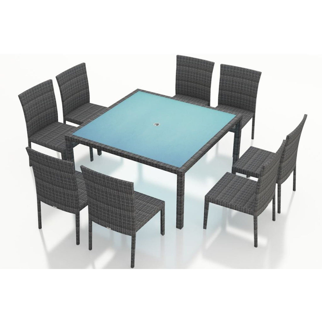 District 9 Piece Square Dining Set