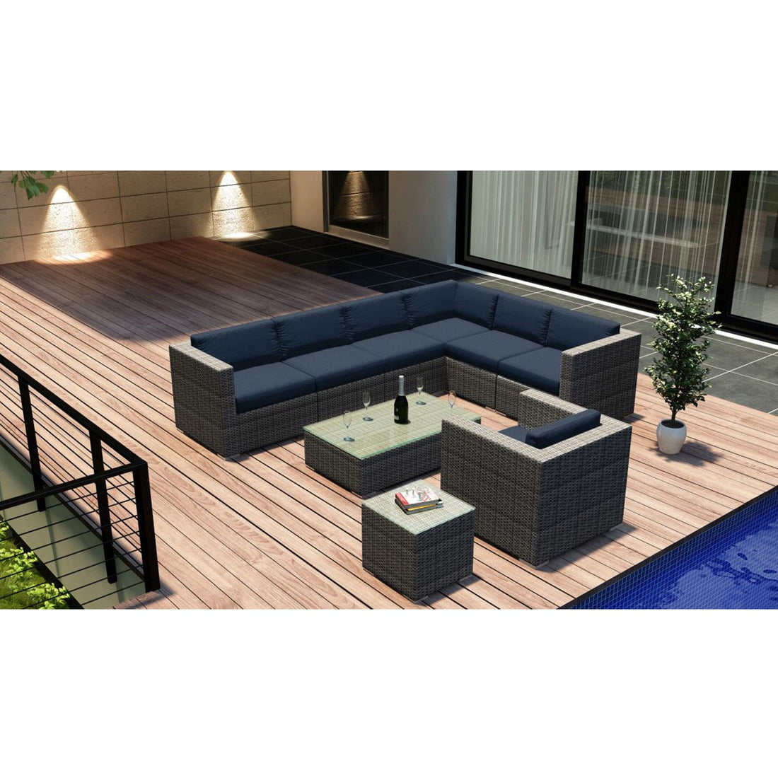 District 9 Piece Sectional Set