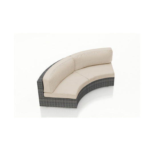  District Curved Loveseat 