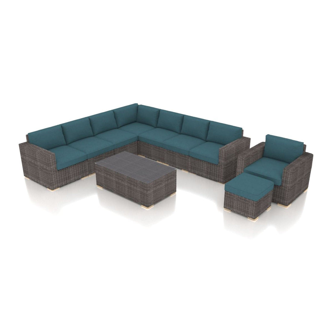 Dune 10 Piece Club Chair Sectional Set