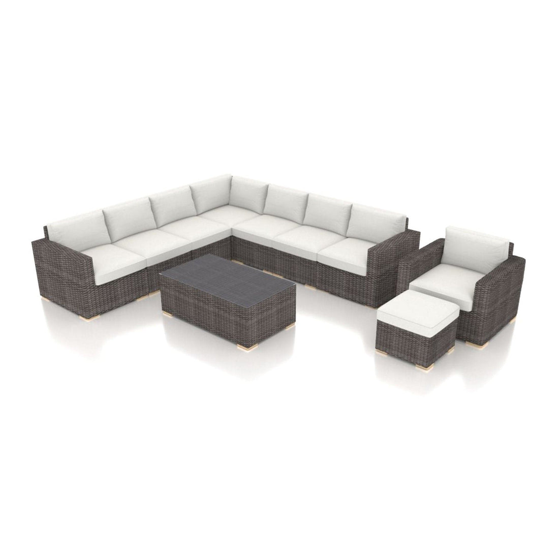 Dune 10 Piece Club Chair Sectional Set